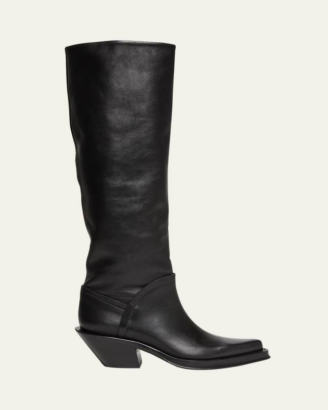 Camero Slouchy Leather Knee Boots